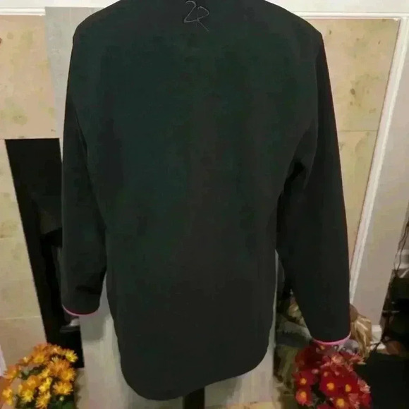 Zero Restriction Women’s Fleece Golf Jacket. XL. Black on outside. Pink/ inside - Picture 3 of 6